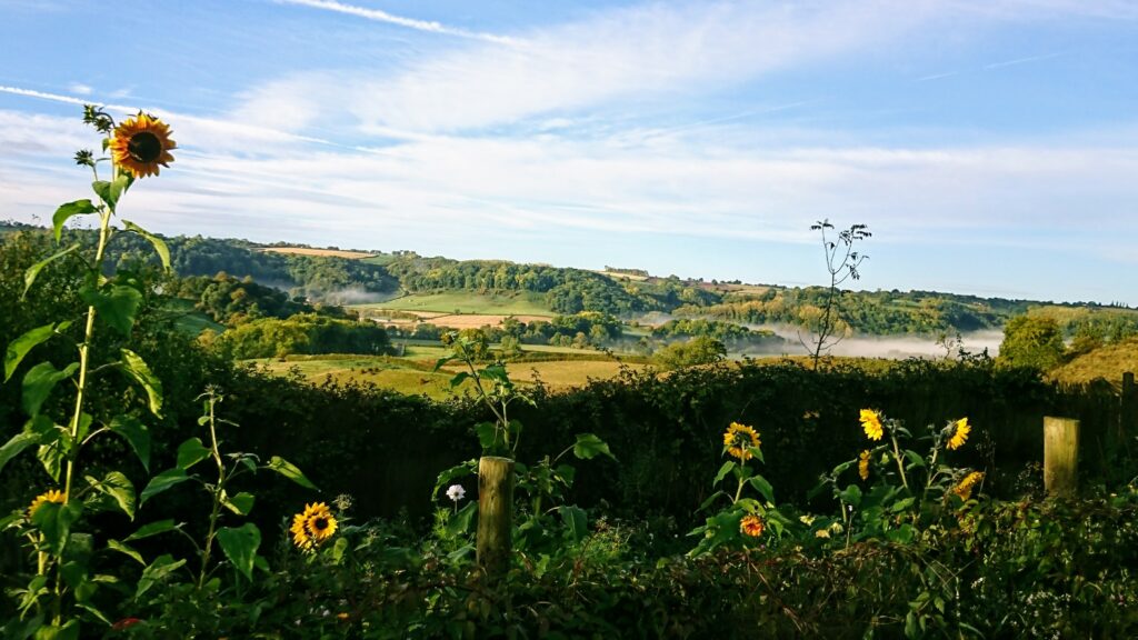 Camomile and Cornflowers sits on the edge of the Teme Valley in Worcestershire