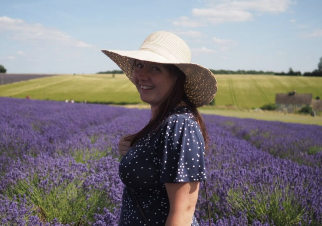 Rhiannon Clarke, Wales Co-ordinator. Blue Hill Flora