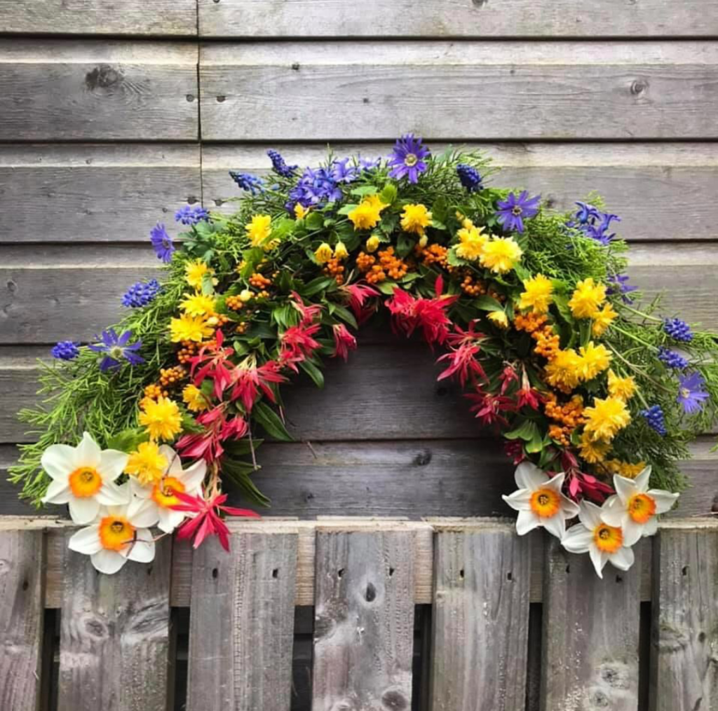 A rainbow of flowers by Blooming Heather Flowers