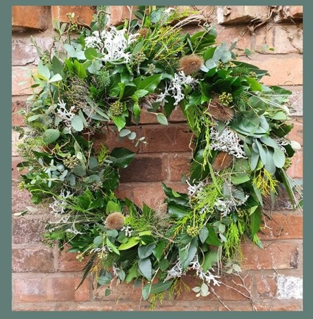 Christmas Wreath Workshop with Gentle Blooms, Warwickshire