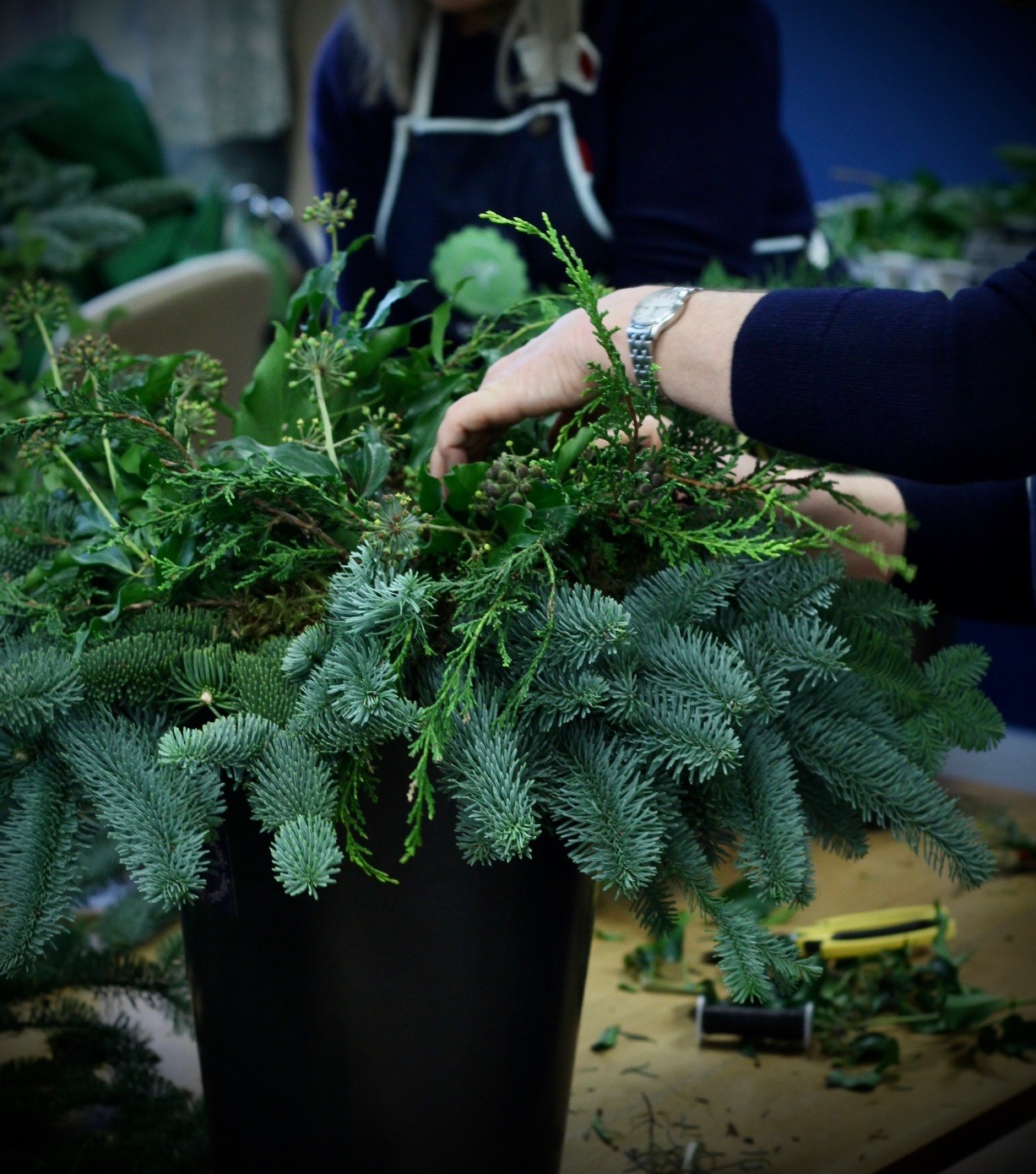 Christmas Wreath Workshop with Tuckshop Flowers Birmingham