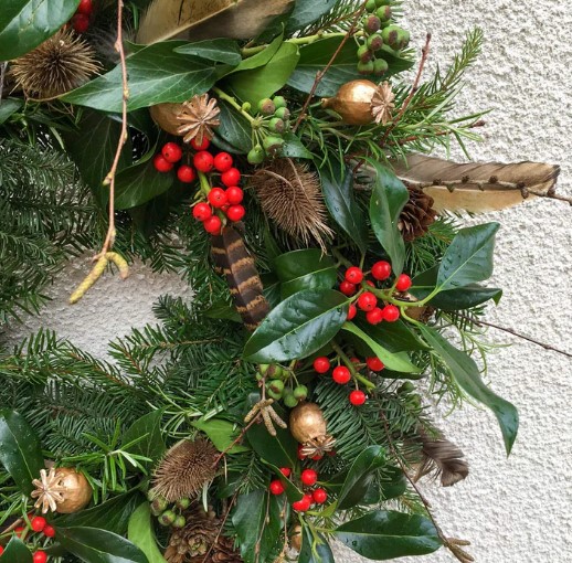 Christmas Wreath Workshop with Maria of The Flower Patch at Barnsdale Gardens in Rutland