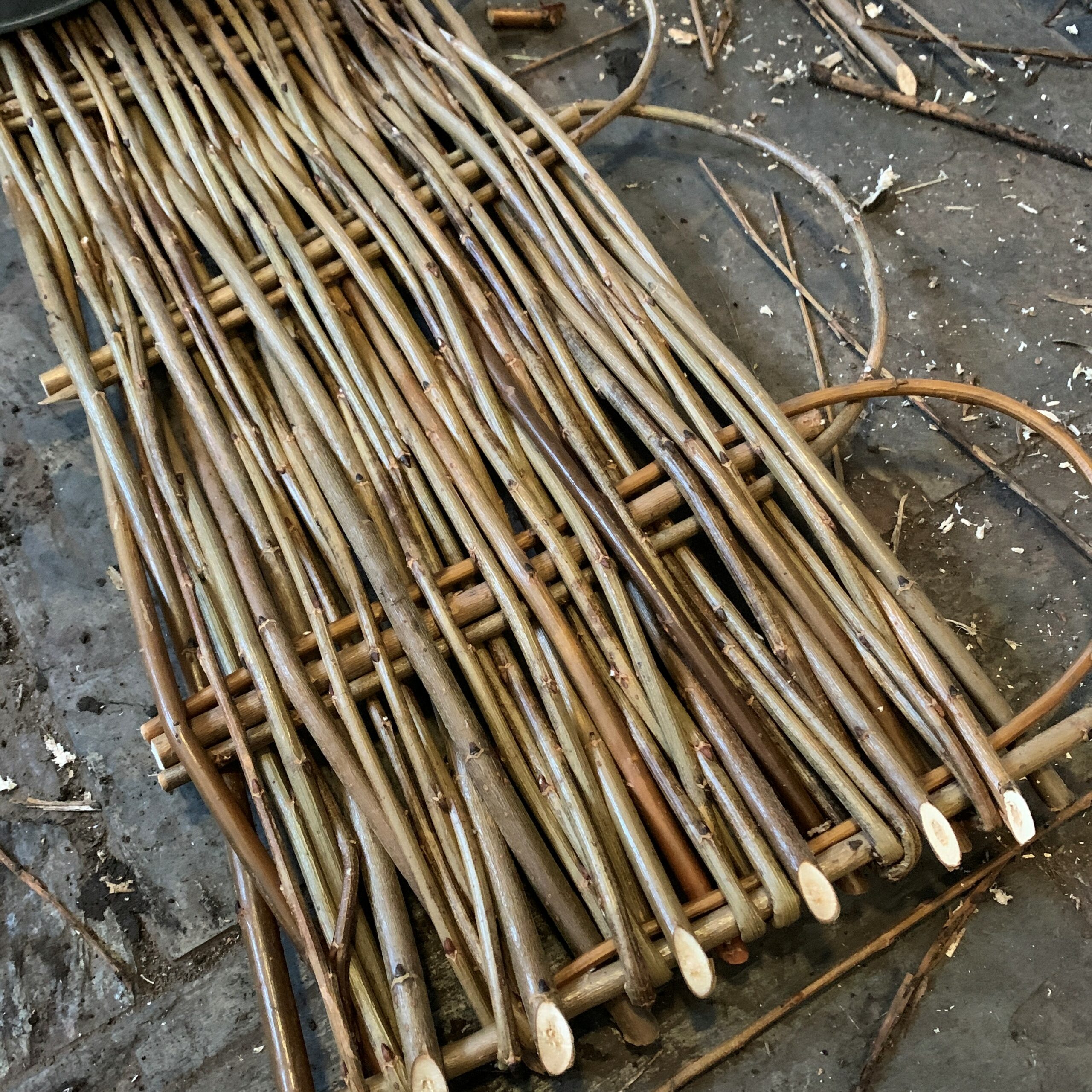 Willow Hurdle Workshop at Cherry Tree Flower Farm in Lancashire