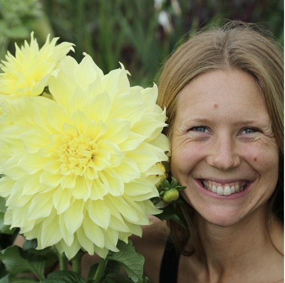 Sammie Hall of Sammie's Flowers @ Kiddal Quarry is the Yorkshire and Northeast Regional Co-ordinator for Flowers from the Farm