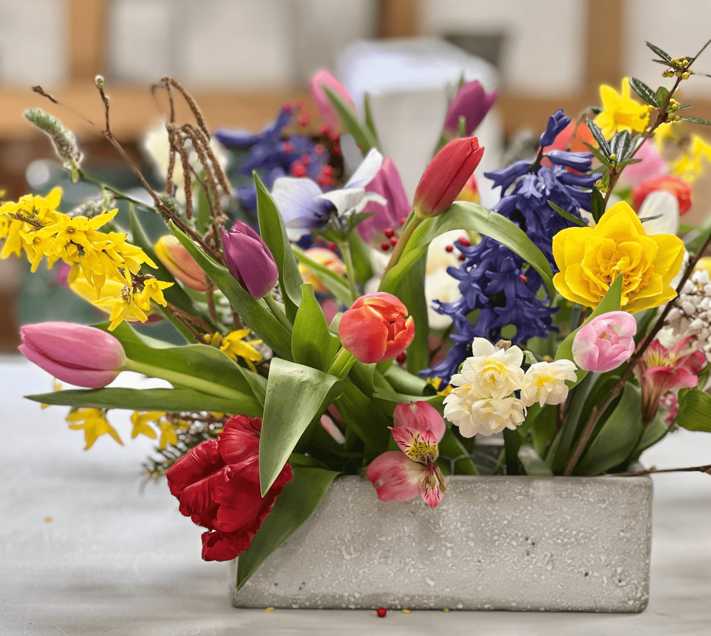 Mindful Morning Spring Workshop Making a Meadow Box with Hydons Flowers Surrey