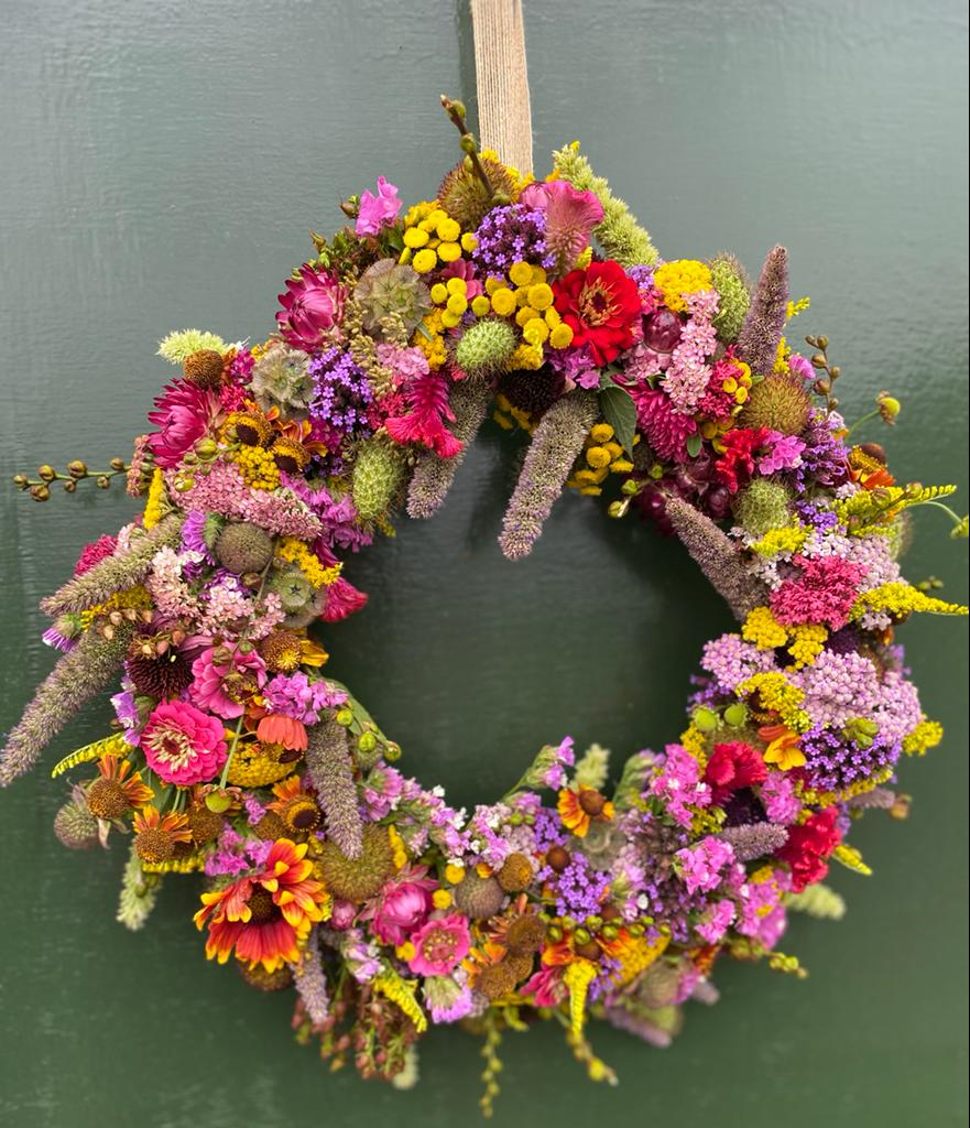 Floral Wreath Workshop at Trigon Farm in Devon