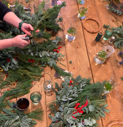 Wreath Workshop at Bloomery