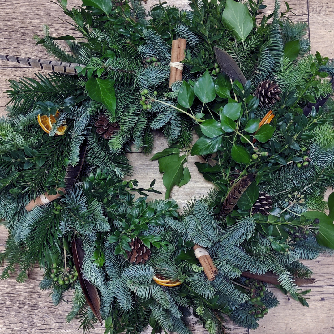 Christmas Wreath Workshop with Dark Peak Flowers