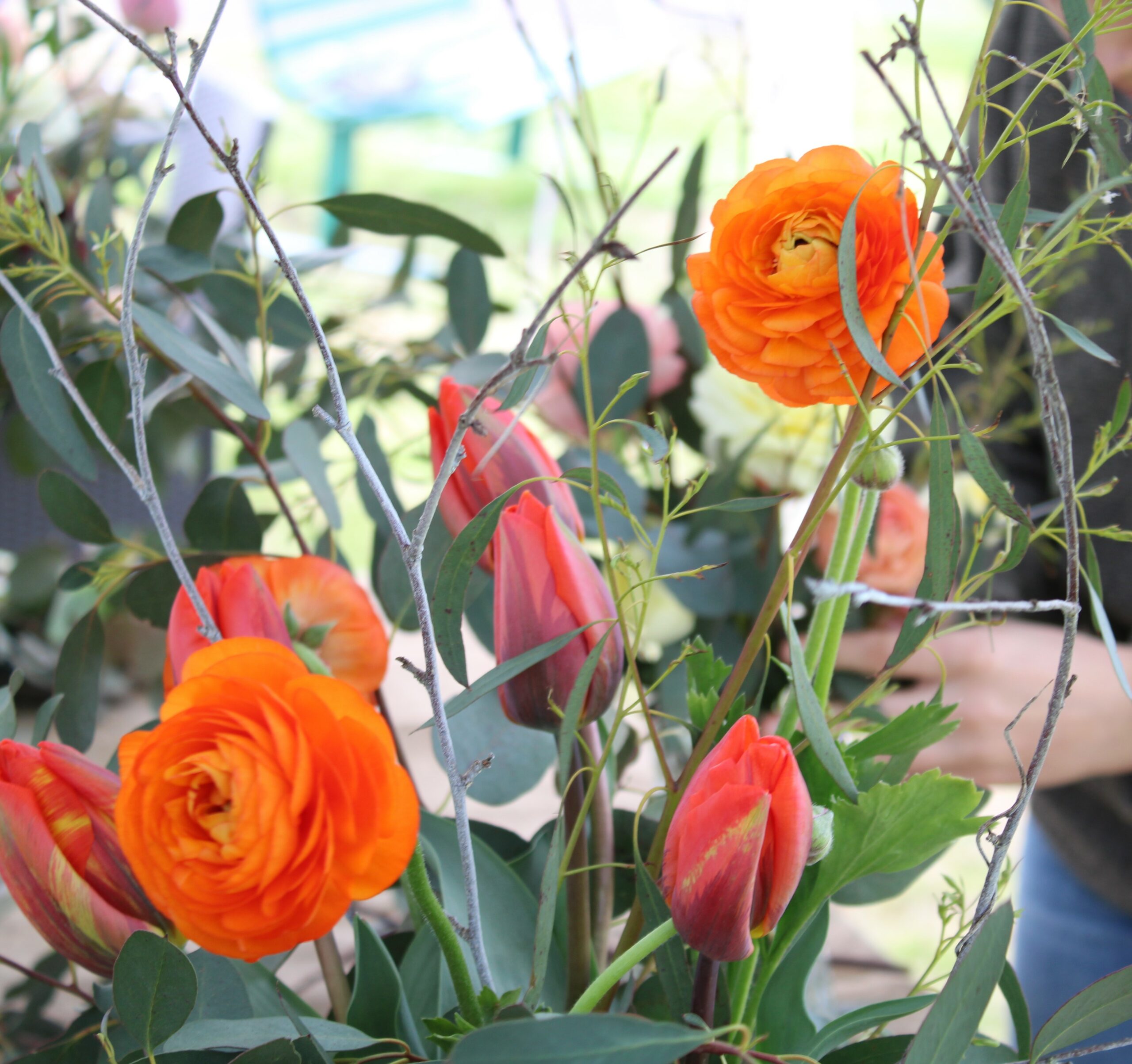 Vase of Seasonal Flowers from Fenland Flowers Foliage